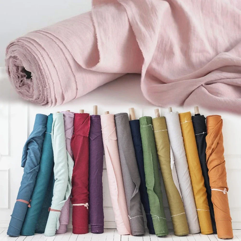 Baby Clothing Organic - 280cm 100% Linen Fabric Natural Linen