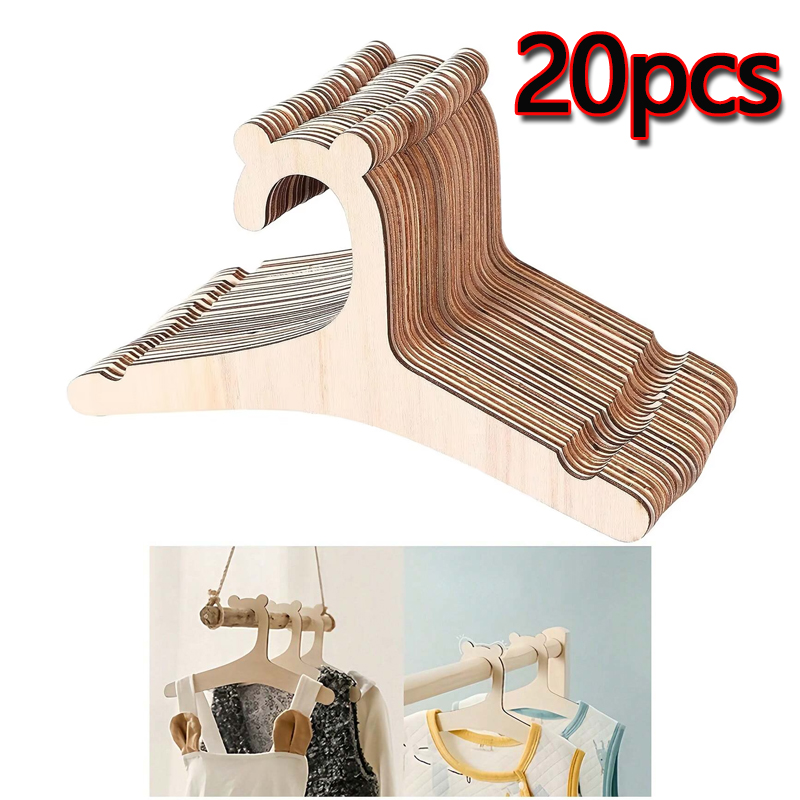 Baby Clothing Hanging Rack - 5/10/20/50pcs Baby Clothes Rack Cute Bear