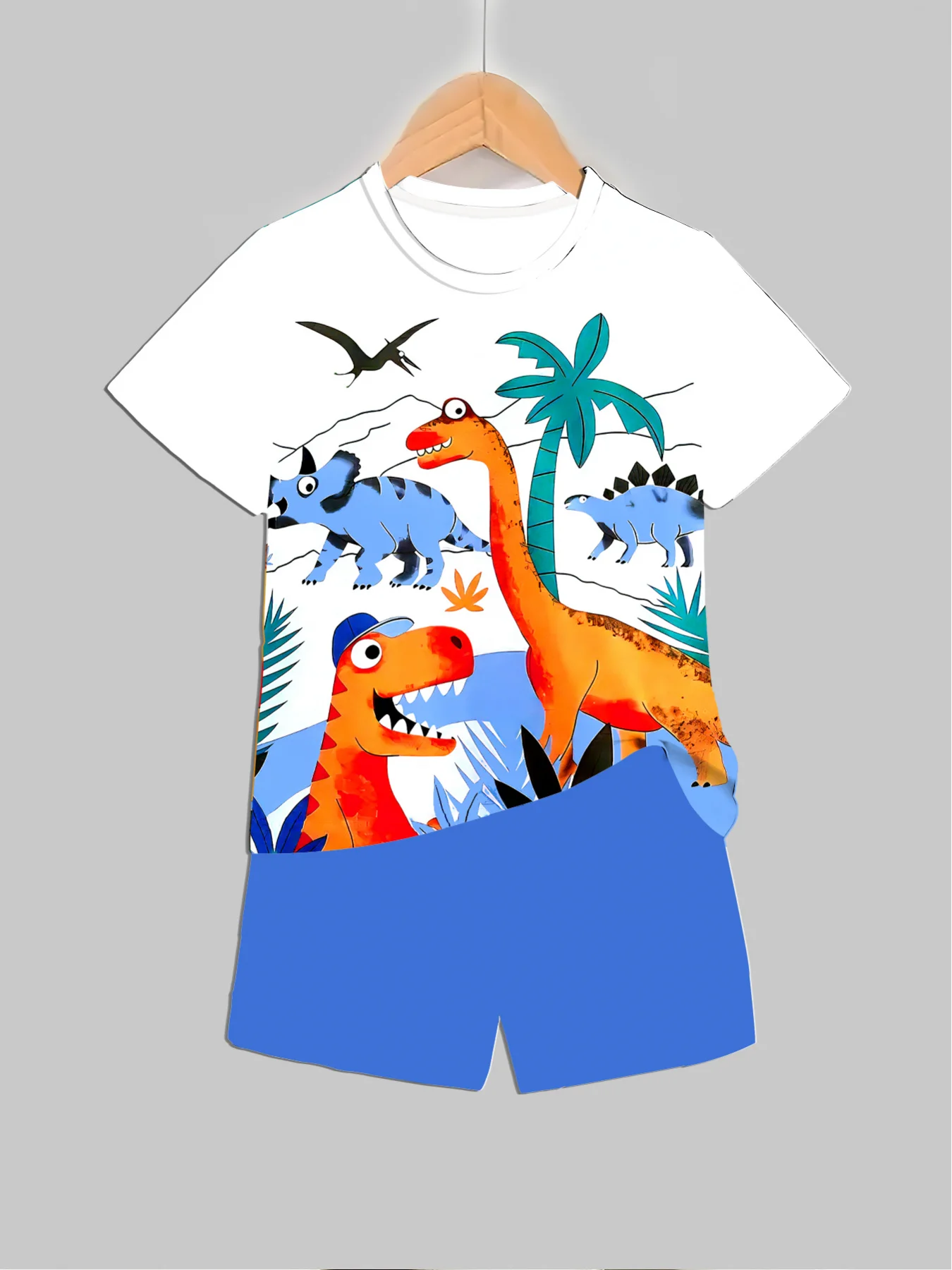 New Dinosaur Printed Outfits T - Baby Clothing Usa ulasan dan harga