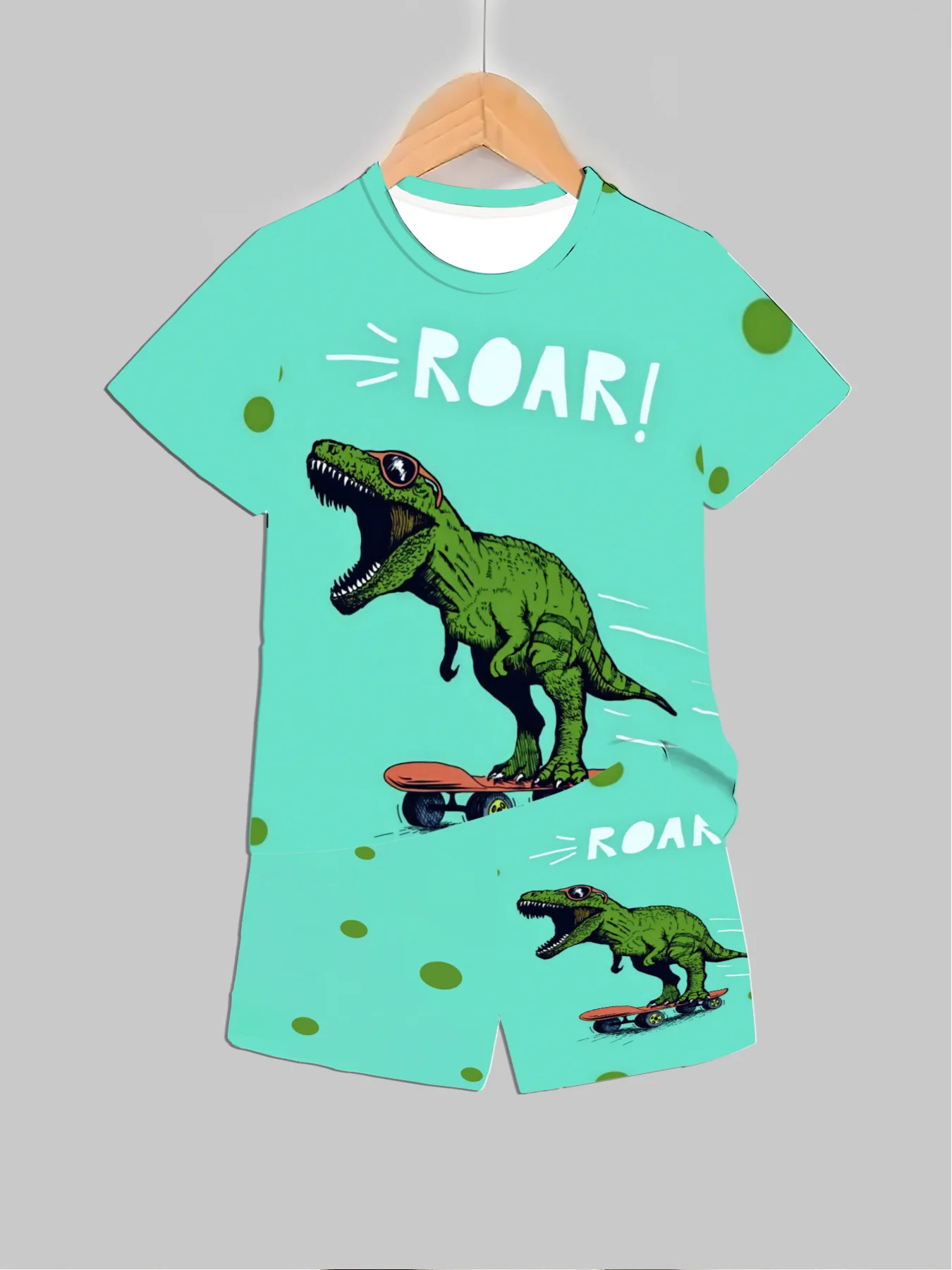 New Dinosaur Printed Outfits T - Baby Clothing Usa ulasan dan harga