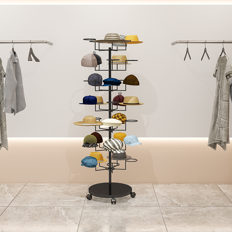 #Hat display rackFloor-to-ceil - Baby Clothing Hanging Rack ulasan dan harga