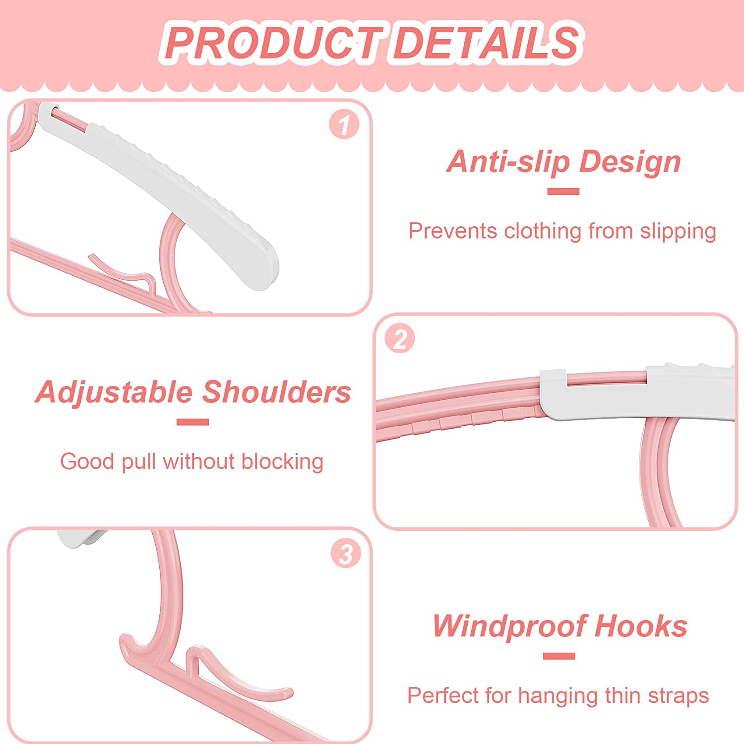 UNTIOR Non-slip Baby Clothes H - Baby Clothing Hanging Rack ulasan dan harga