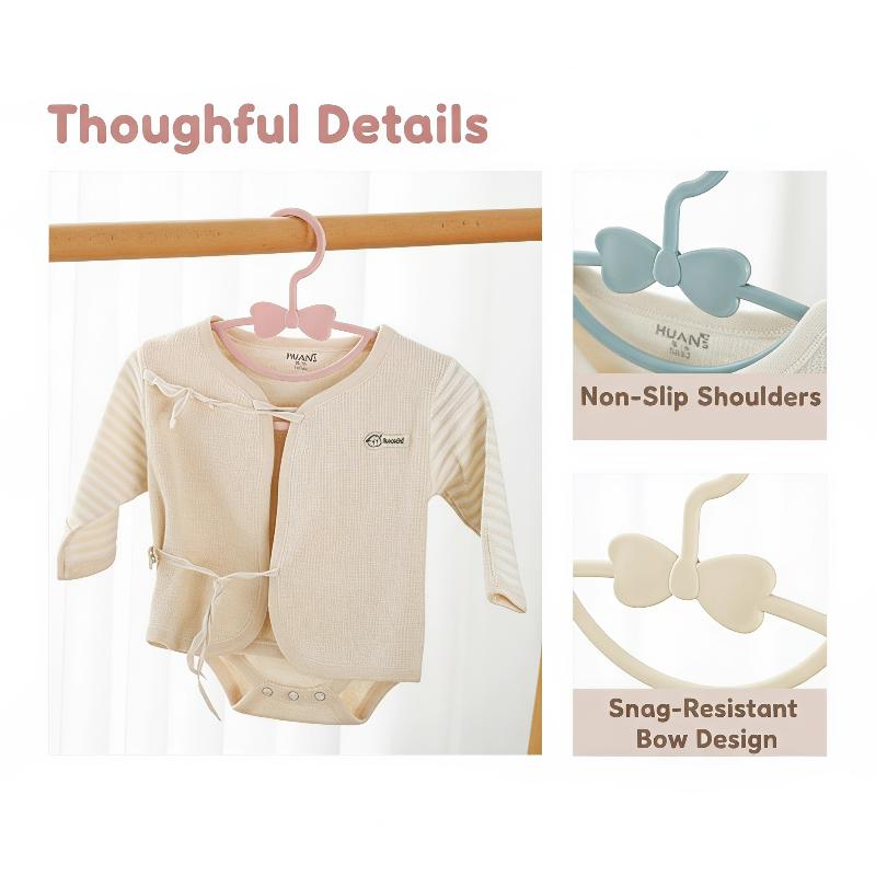 12PCS Baby Kids Clothes Hanger - Baby Clothing Hanging Rack ulasan dan harga