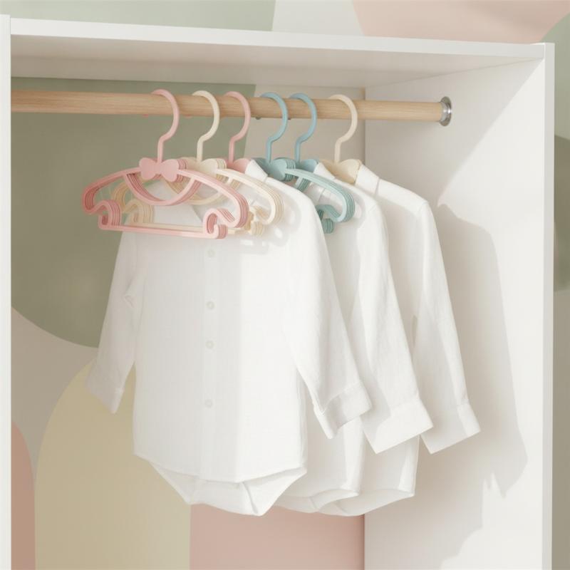 12PCS Baby Kids Clothes Hanger - Baby Clothing Hanging Rack ulasan dan harga