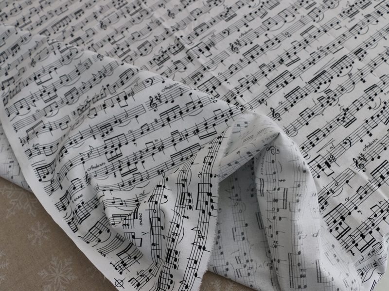 50cm*110cm Music Note Printed  - Baby Clothing Organic ulasan dan harga