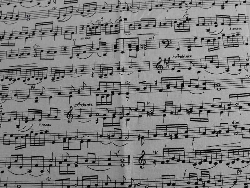 50cm*110cm Music Note Printed  - Baby Clothing Organic ulasan dan harga